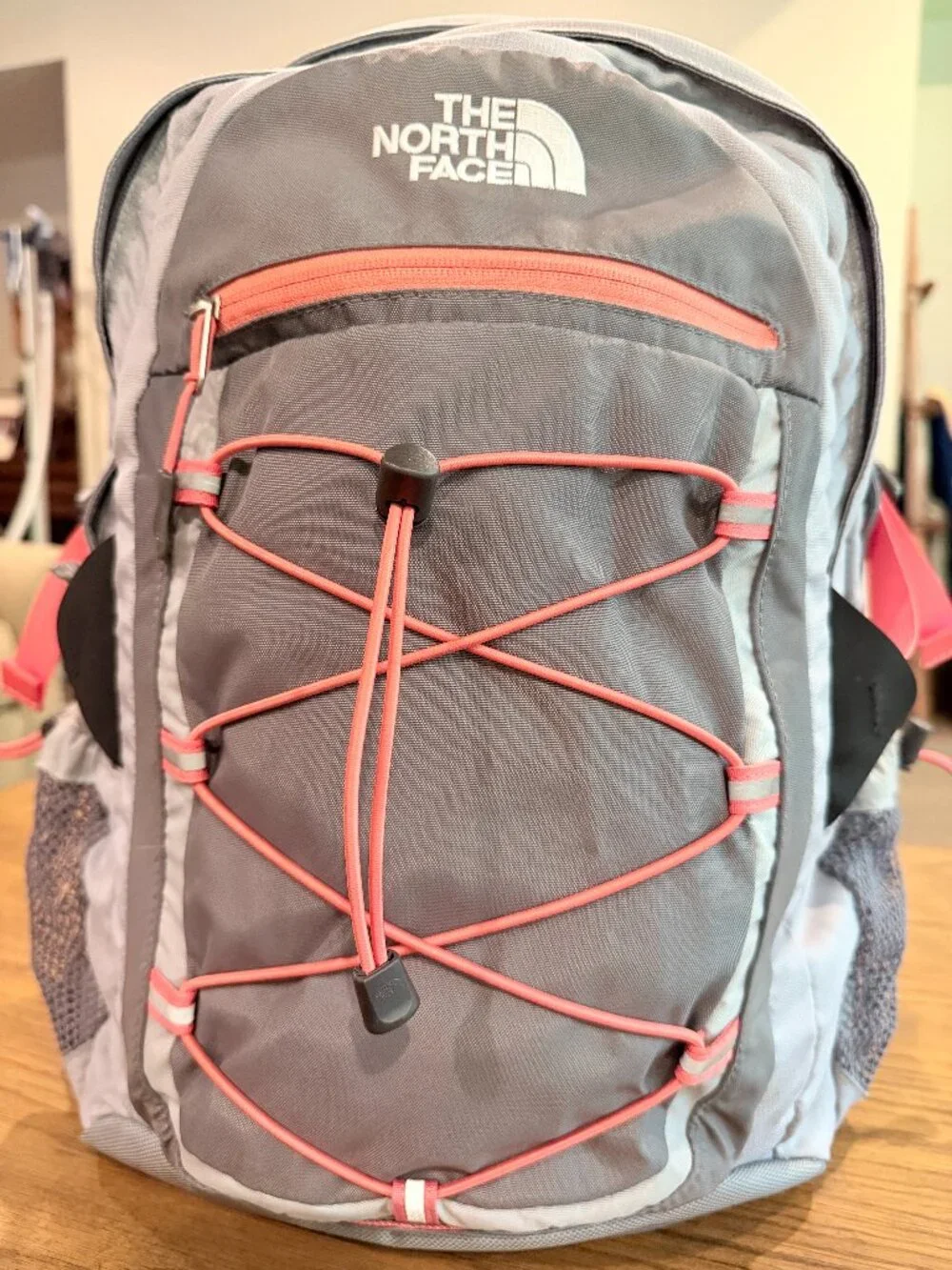 The North Face Borealis Gray/Coral Backpack